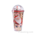 Microlandscape Plastic Cup Creative Glitter Summer Ice Cup